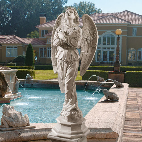 Angel Statue Looking Towards the Heavens Garden Heavenly Sculptures
